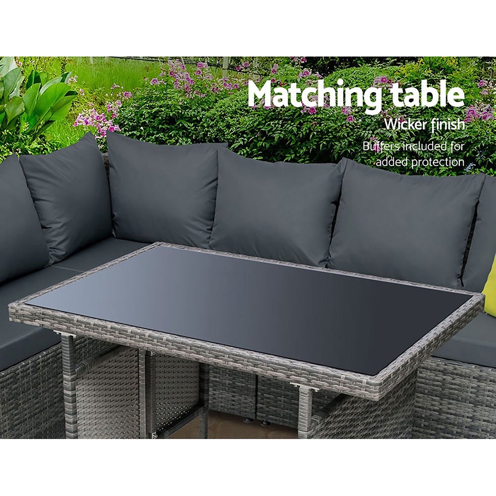 Modern Outdoor Furniture Patio Set Dining Sofa Table Chair Lounge