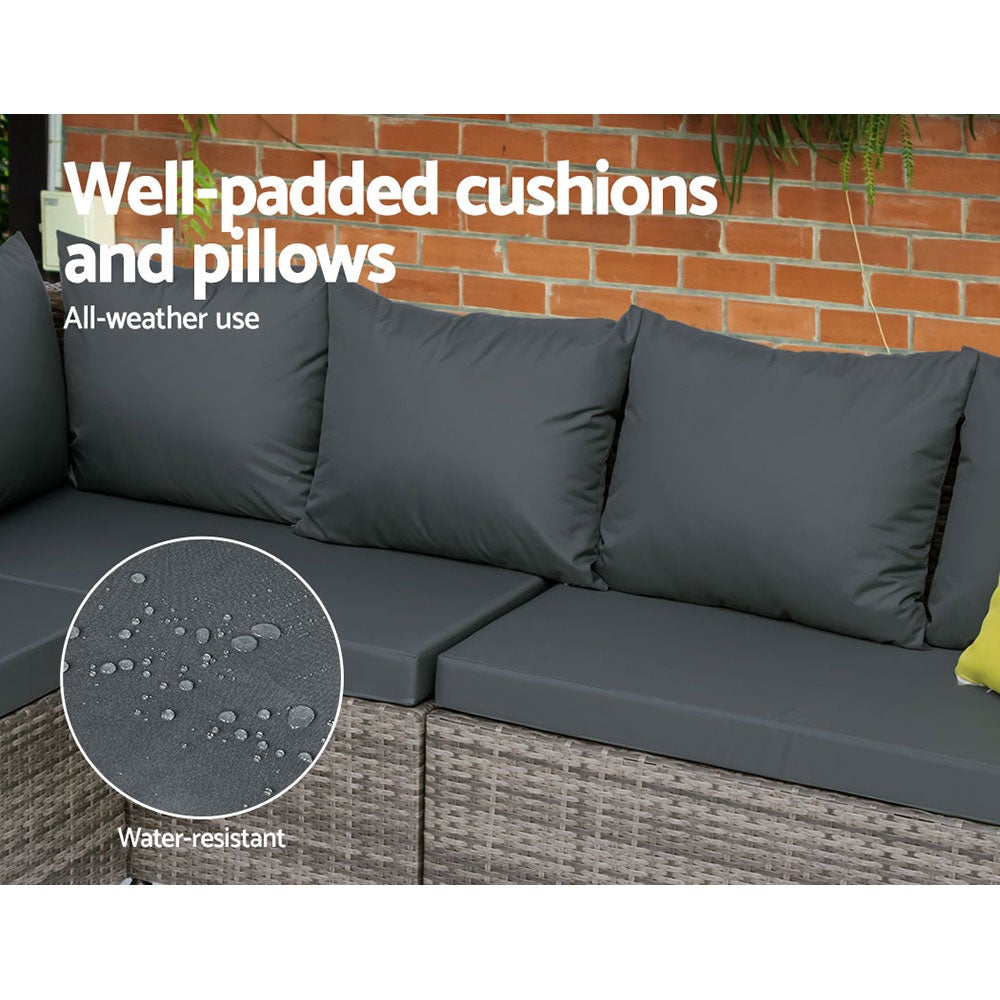Modern Outdoor Furniture Patio Set Dining Sofa Table Chair Lounge