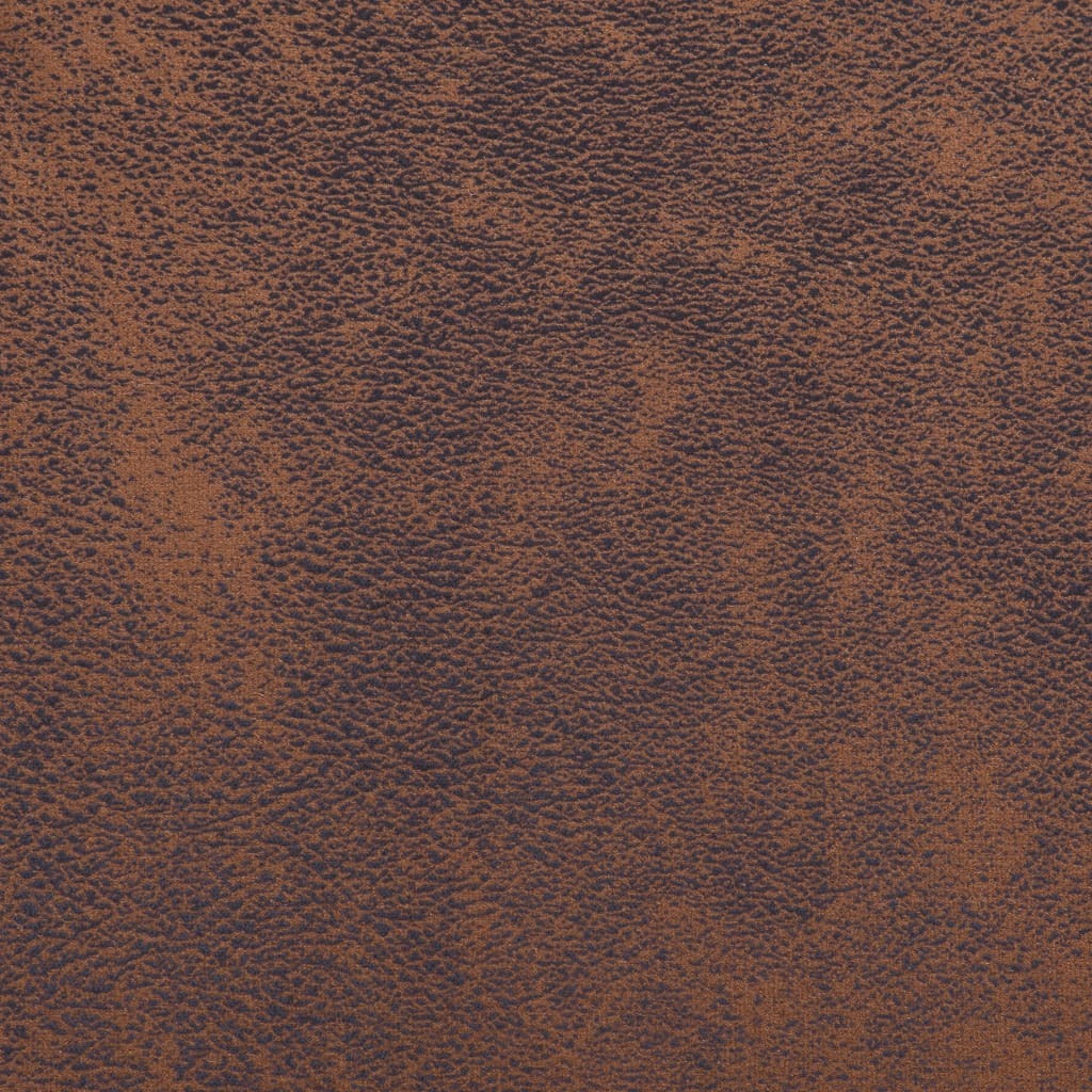 Cube Armchair Brown Faux Suede Leather-2