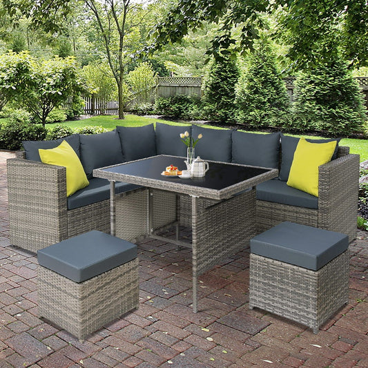 Modern Outdoor Furniture Patio Set Dining Sofa Table Chair Lounge