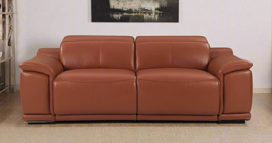 Genuine Italian Leather Power Reclining Sofa-0